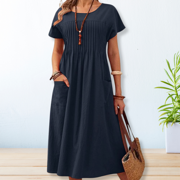 Runa™ | Elegant Relaxed Fit Day Dress