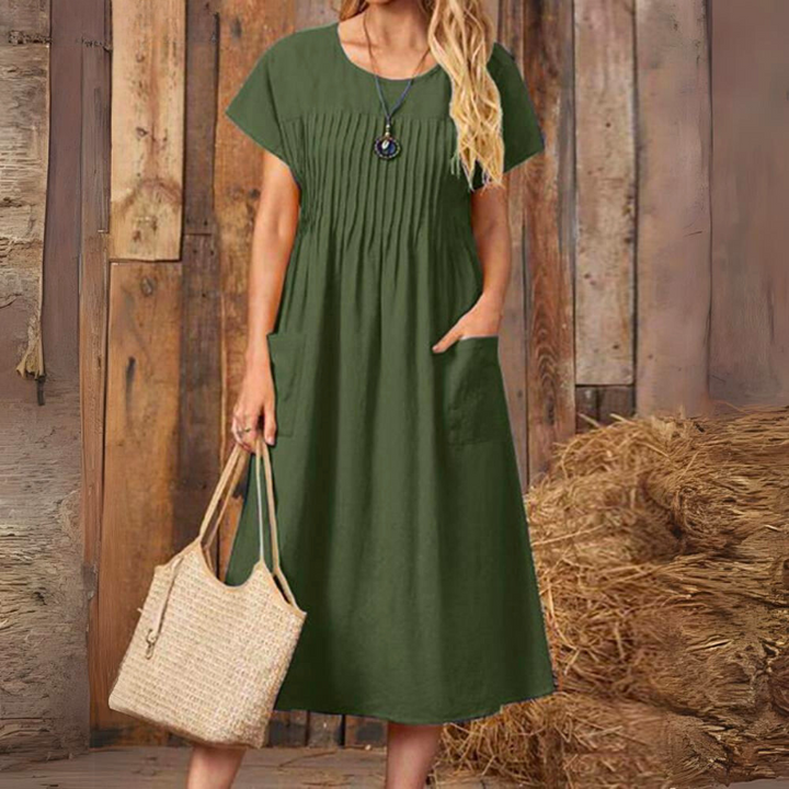 Runa™ | Elegant Relaxed Fit Day Dress