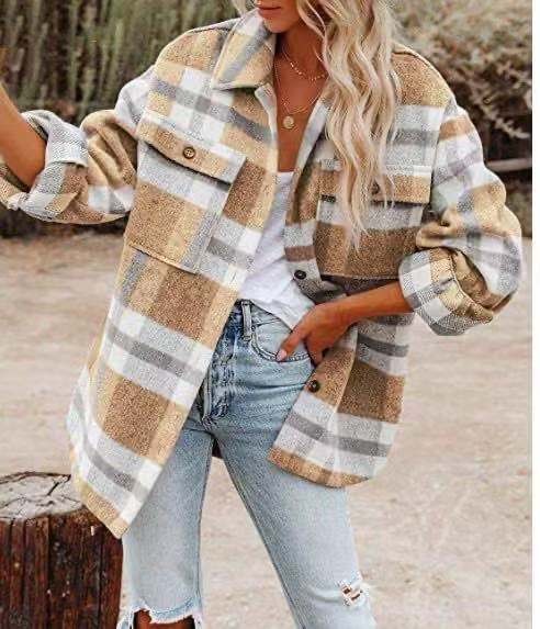 Leah | Trendy Plaid Shirt