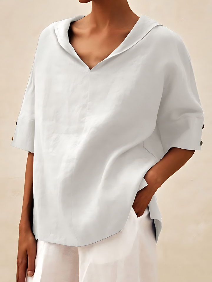 India | Simple Casual V-neck Shirt