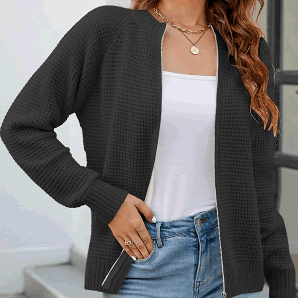 Anna™ | Classic Zipper Cardigan