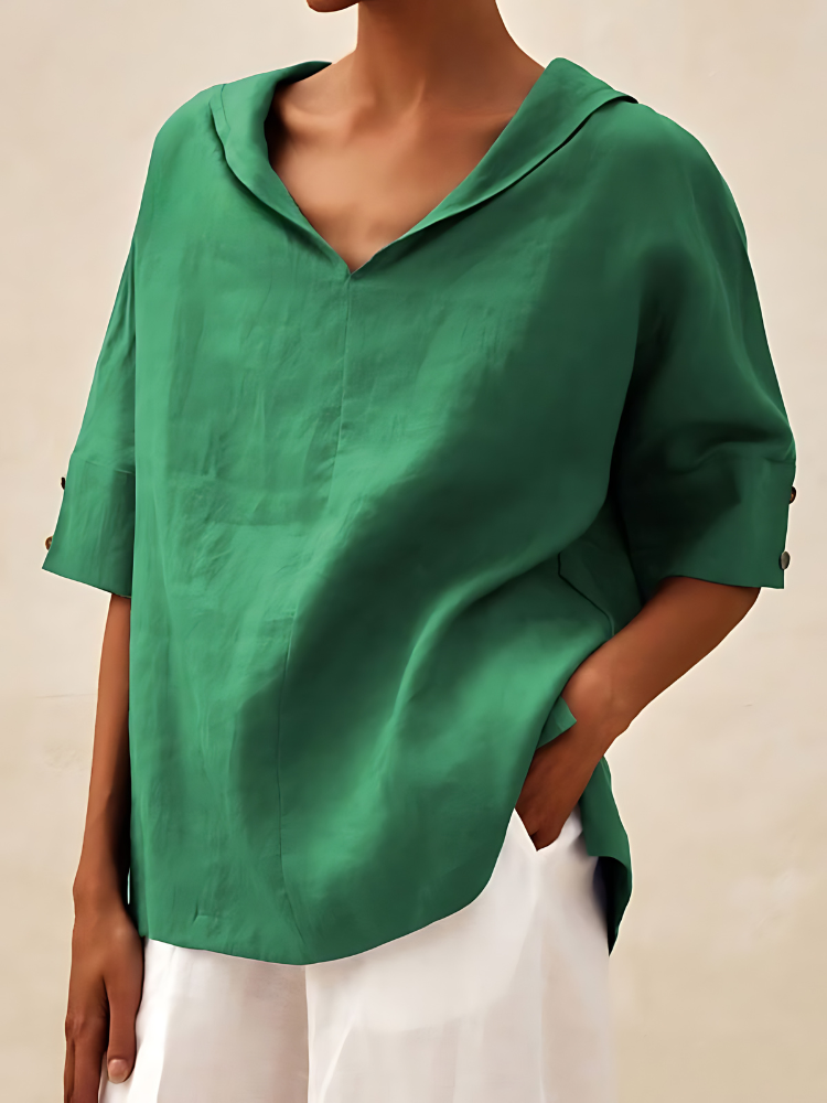 India | Simple Casual V-neck Shirt