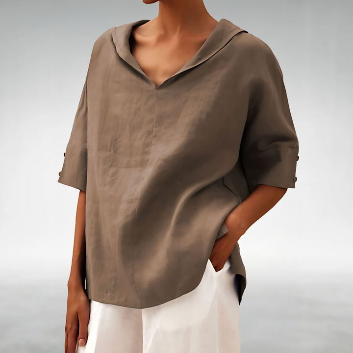 India | Simple Casual V-neck Shirt