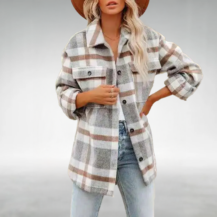 Leah | Trendy Plaid Shirt