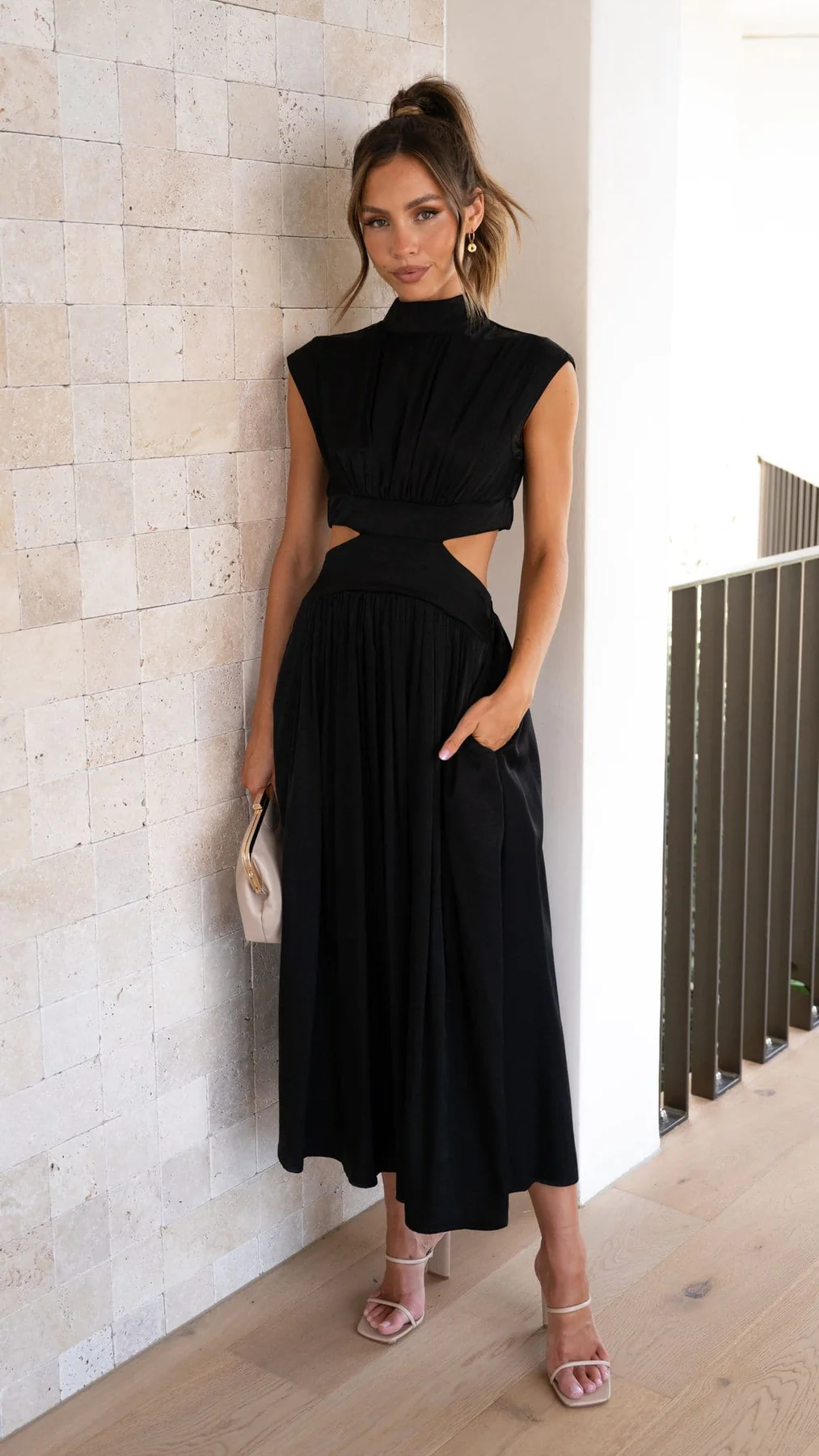 Madison™ | Elegant Cut-Out Waist Dress