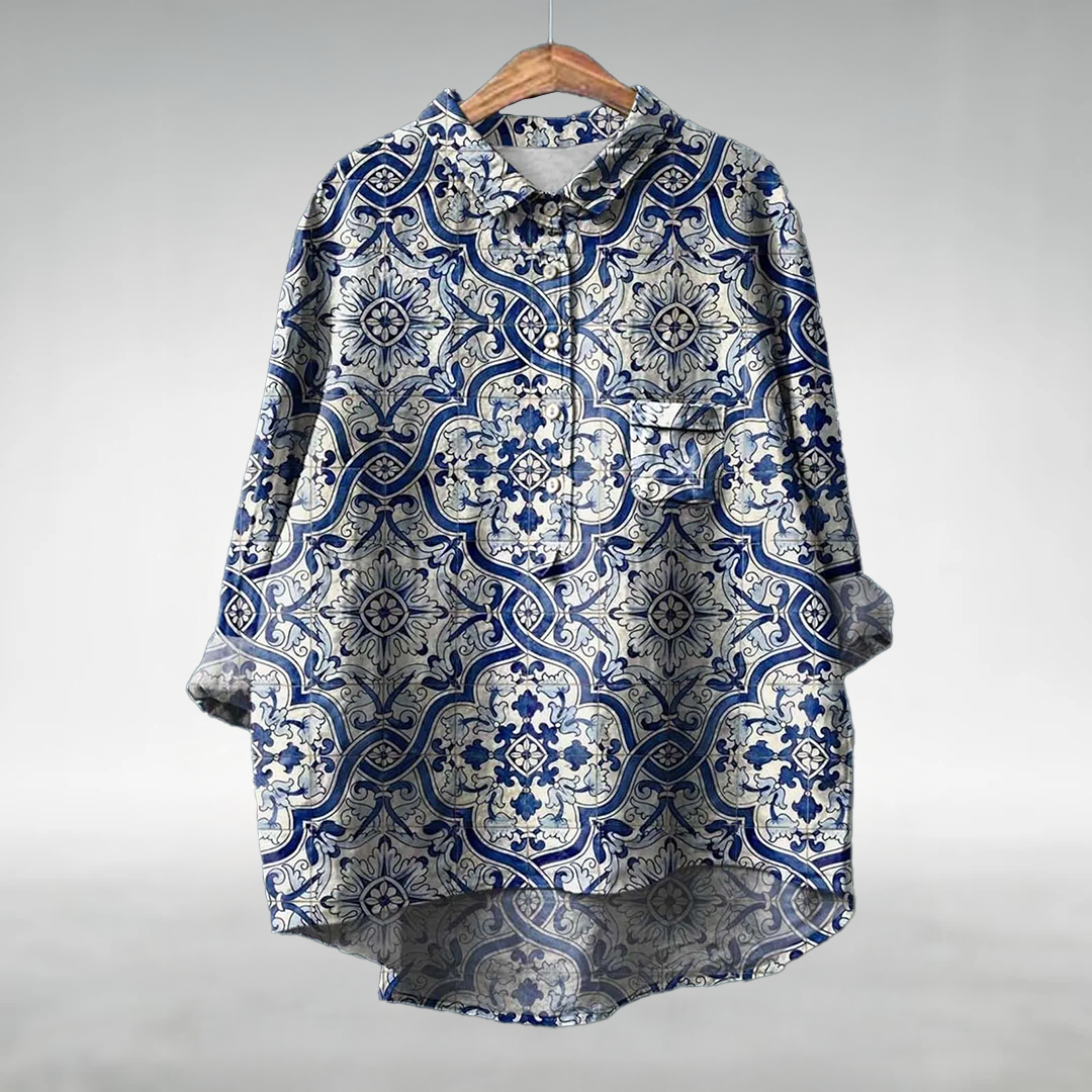 Manaia™ | Elegant Women's Floral Shirt