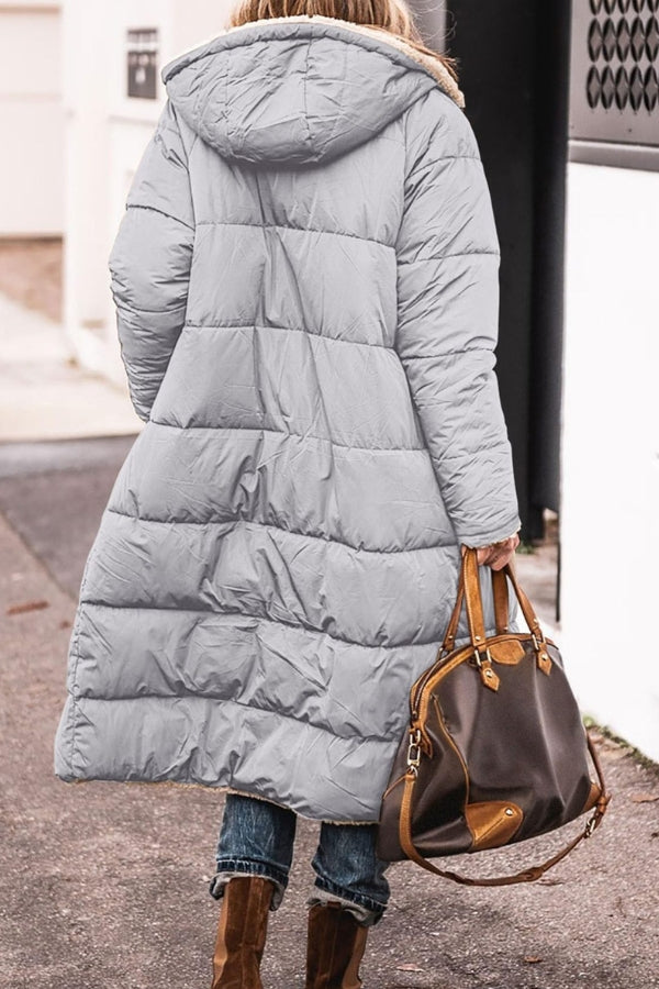 Cyrene™ | Long Hooded Teddy Coat