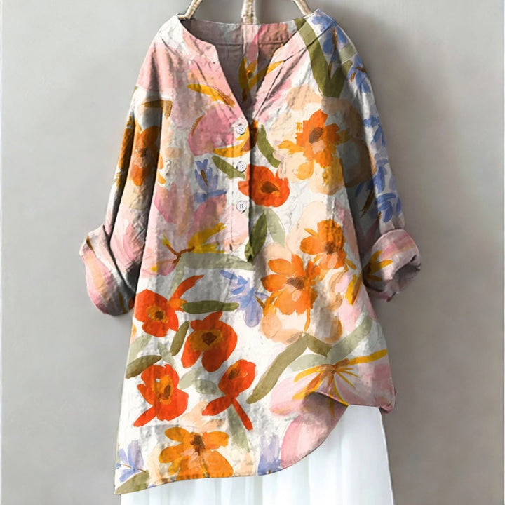 Celandine™ | Casual Elegant Floral Blouse