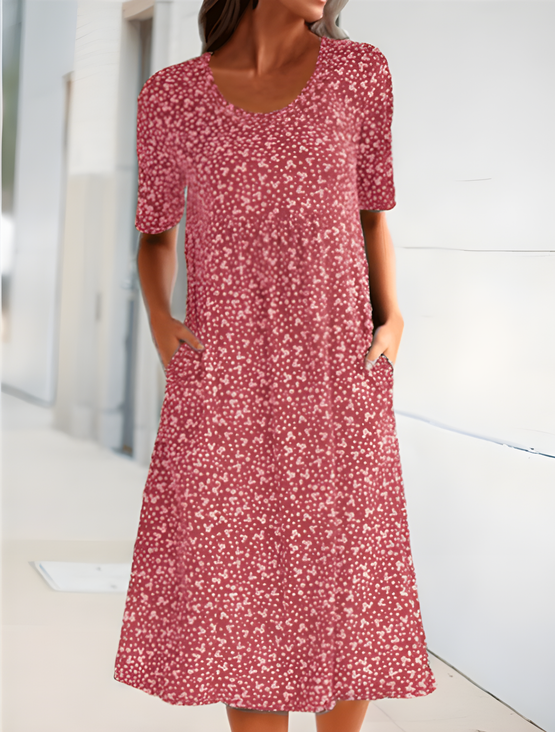 Carlotta™ | Elegant Casual Round Neck Dress