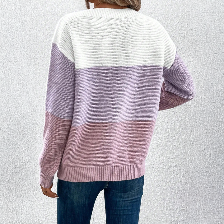 Kina | Soft Ombre Knit Sweater with Relaxed Fit & Cosy Feel