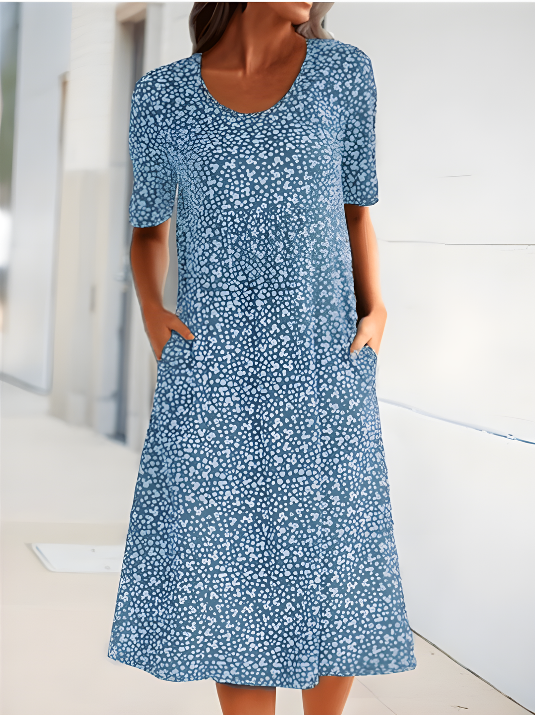 Carlotta™ | Elegant Casual Round Neck Dress