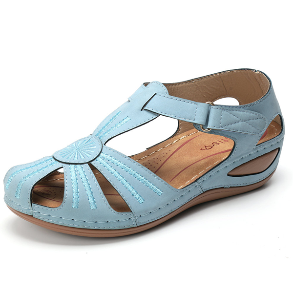 Vesta™ | Elegant Vintage Wedge Sandals