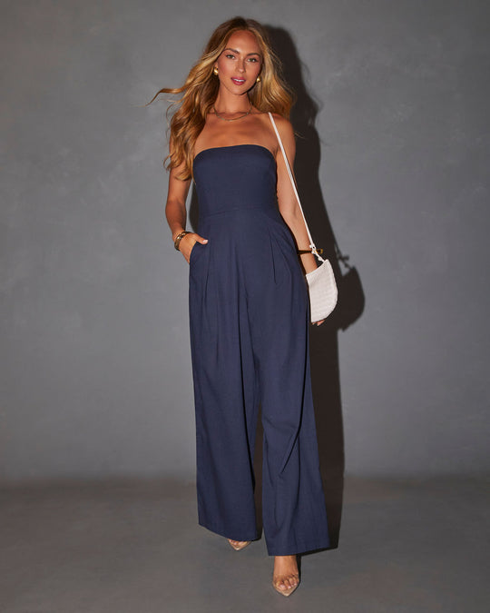 Liana | Elegant Strapless Jumpsuit