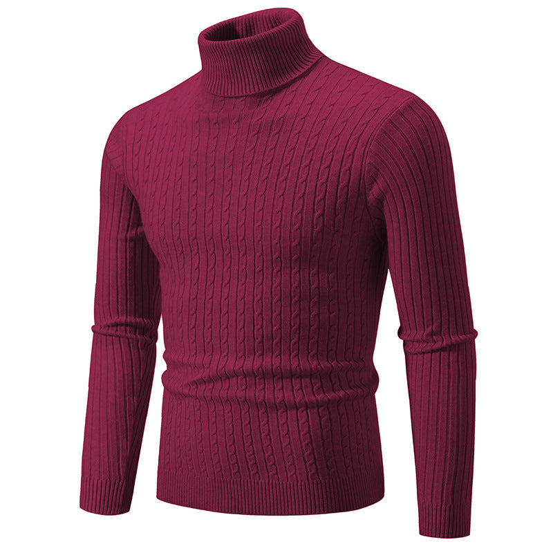 Cooper | Ribbed One-Colour Turtleneck Sweater