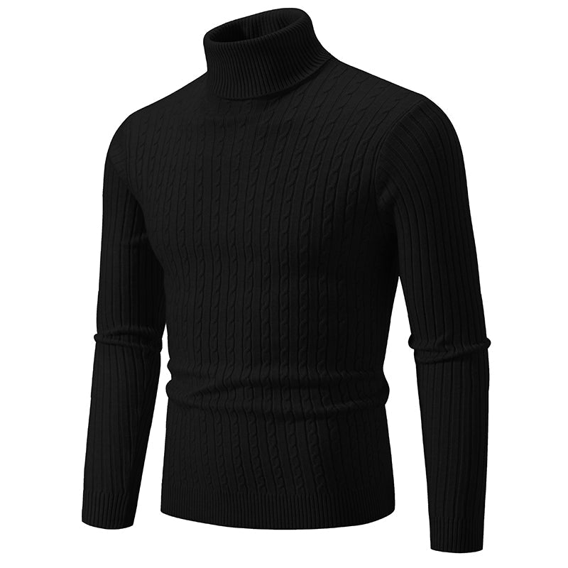 Cooper | Ribbed One-Colour Turtleneck Sweater