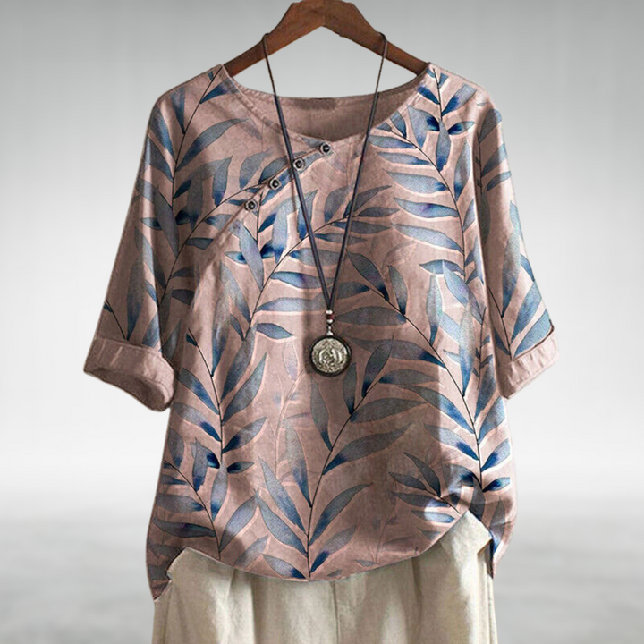 Helene™ | Casual Relaxed Floral Women's Shirt