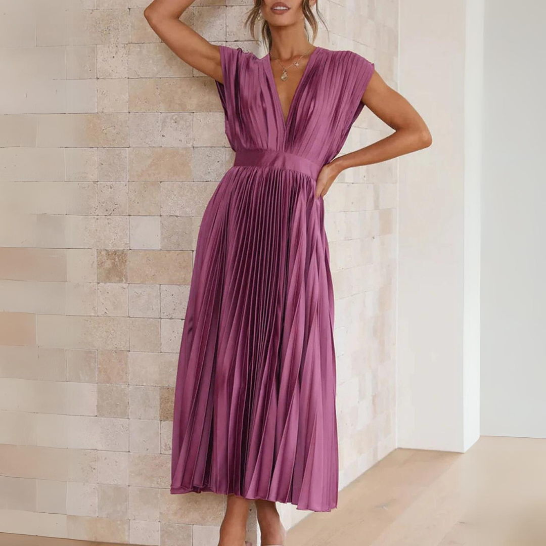 Ami™ | Chic Pleated Women's Dress