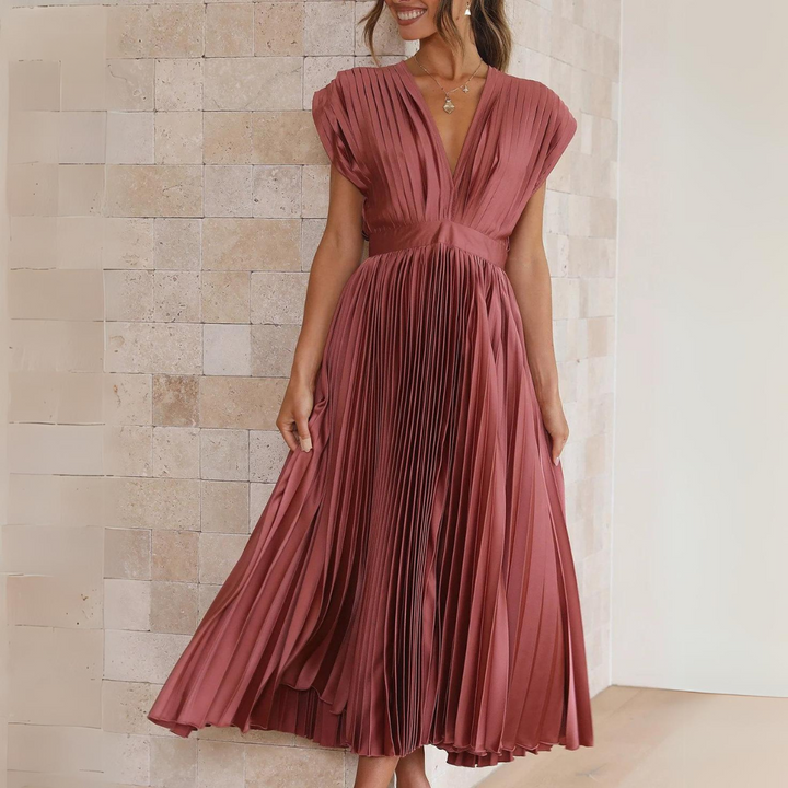 Ami™ | Chic Pleated Women's Dress