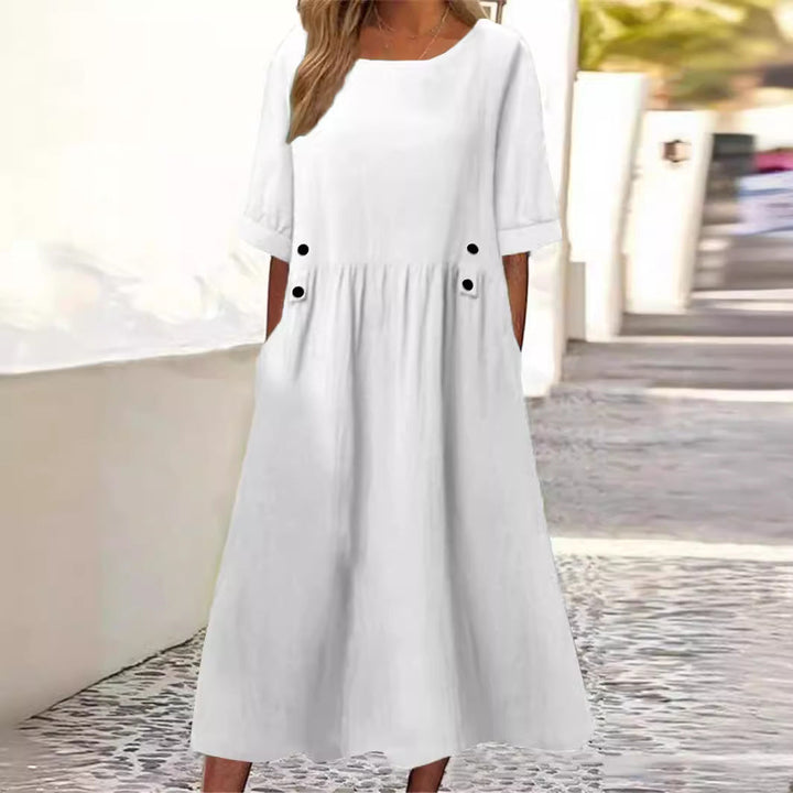 Jessa™ | Stylish Solid Colour Summer Dress