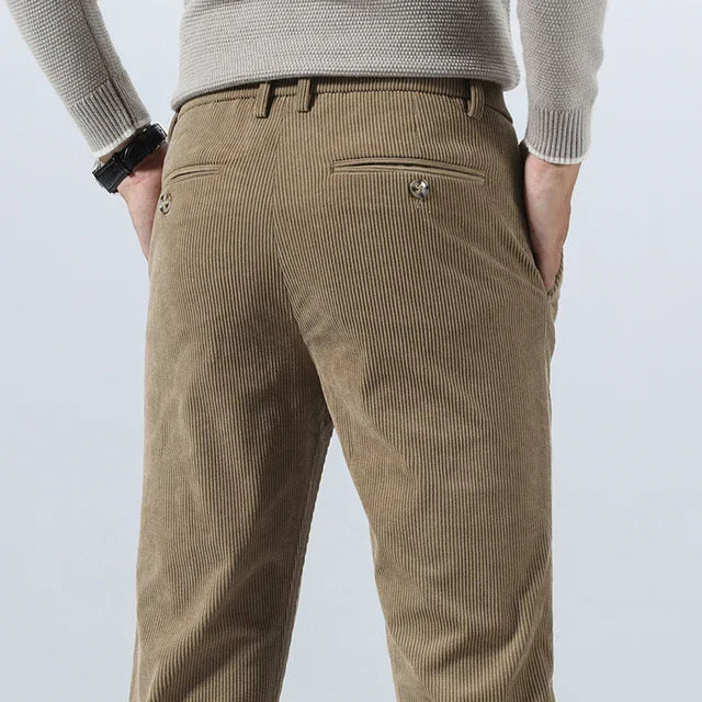 Wilson | Solid Colour Corduroy Trousers