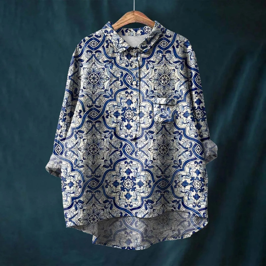 Manaia™ | Elegant Women's Floral Shirt