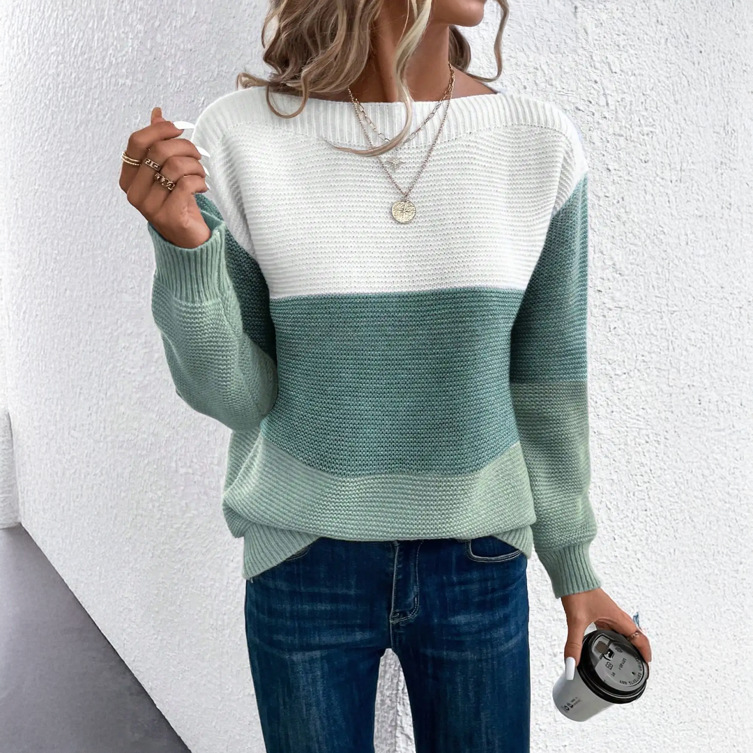 Kina | Soft Ombre Knit Sweater with Relaxed Fit & Cosy Feel