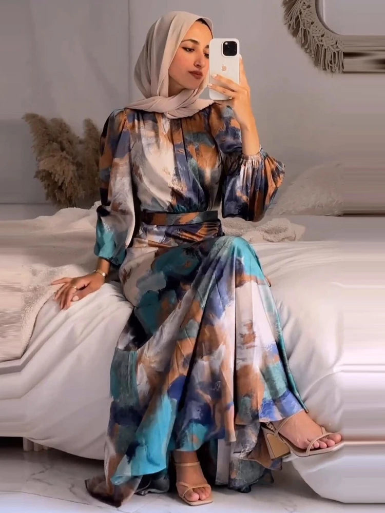 Amira™ | Elegant Multi Colour Dress