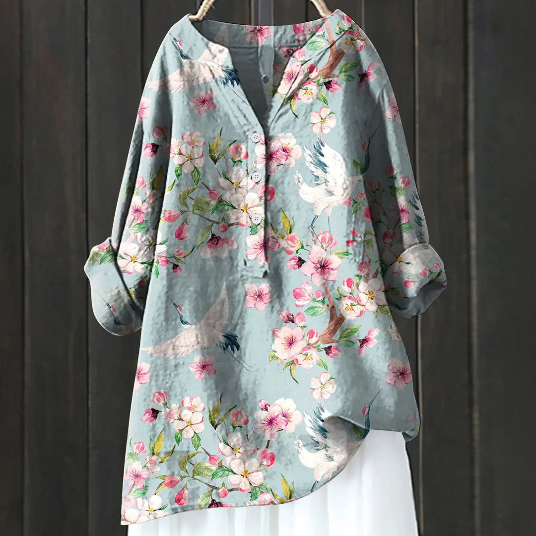 Celandine™ | Casual Elegant Floral Blouse