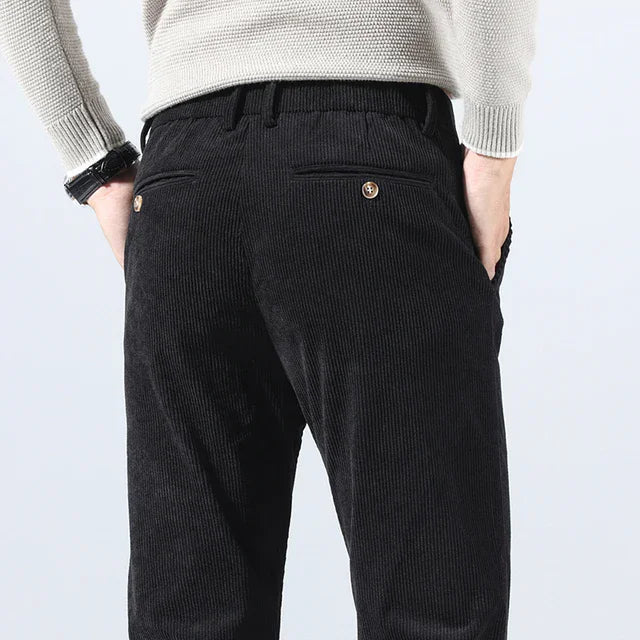 Wilson | Solid Colour Corduroy Trousers