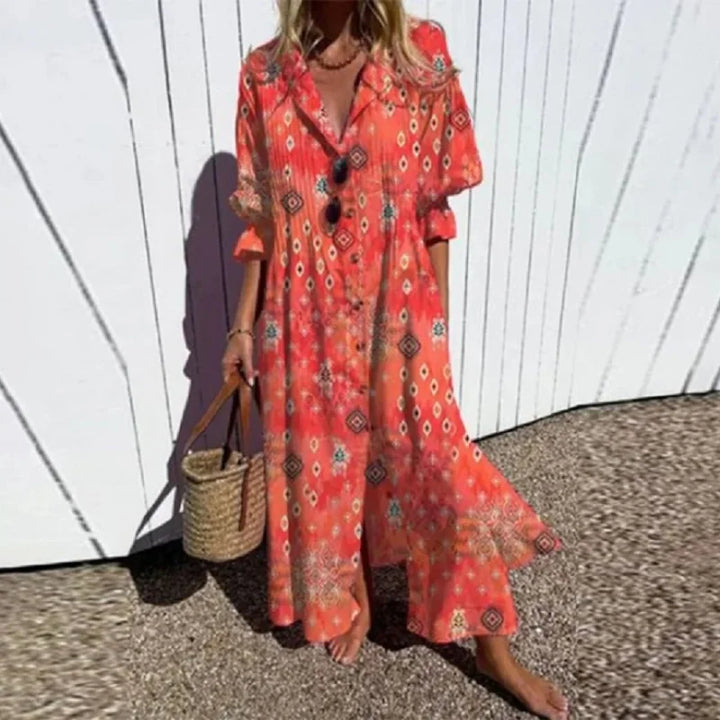 Demi | Colourful Boho Maxi-Dress