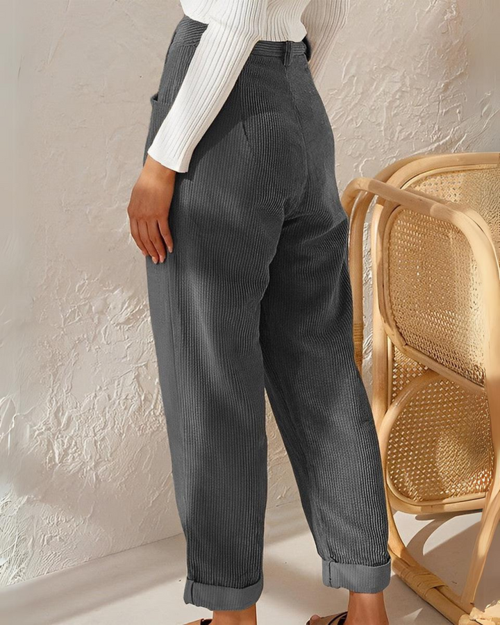 Keira™ | Retro High-Waisted Corduroy Pants