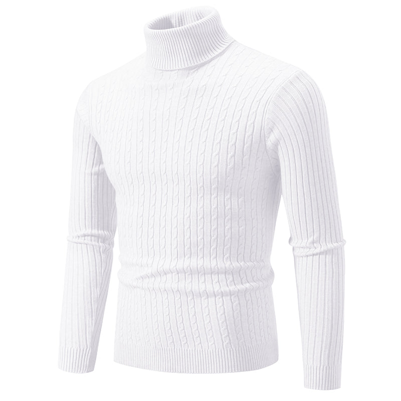 Cooper | Ribbed One-Colour Turtleneck Sweater