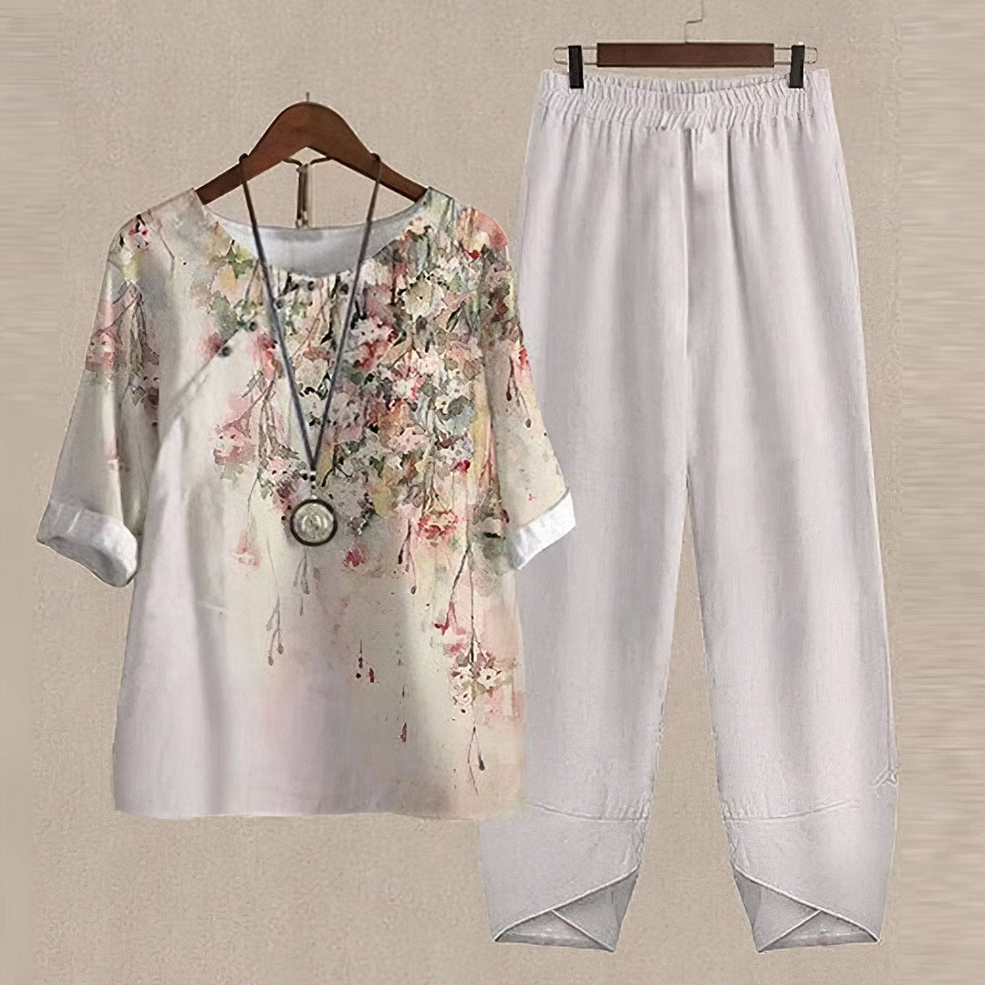 Clarisse™ | Casual Chic Shirt + Pants Full Set