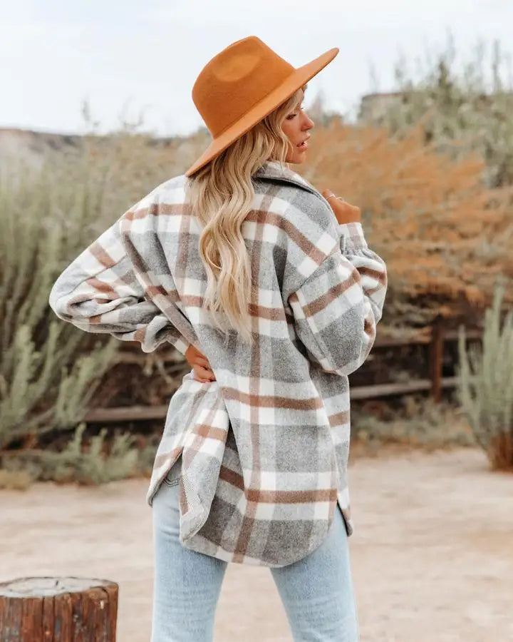 Leah | Trendy Plaid Shirt