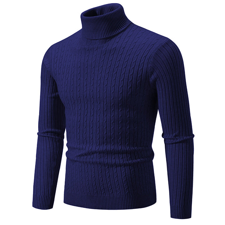 Cooper | Ribbed One-Colour Turtleneck Sweater