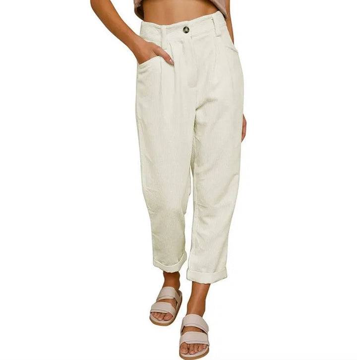 Keira™ | Retro High-Waisted Corduroy Pants