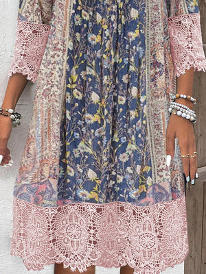 Emmeline™ | Chic Maxi Dress with Vintage Print