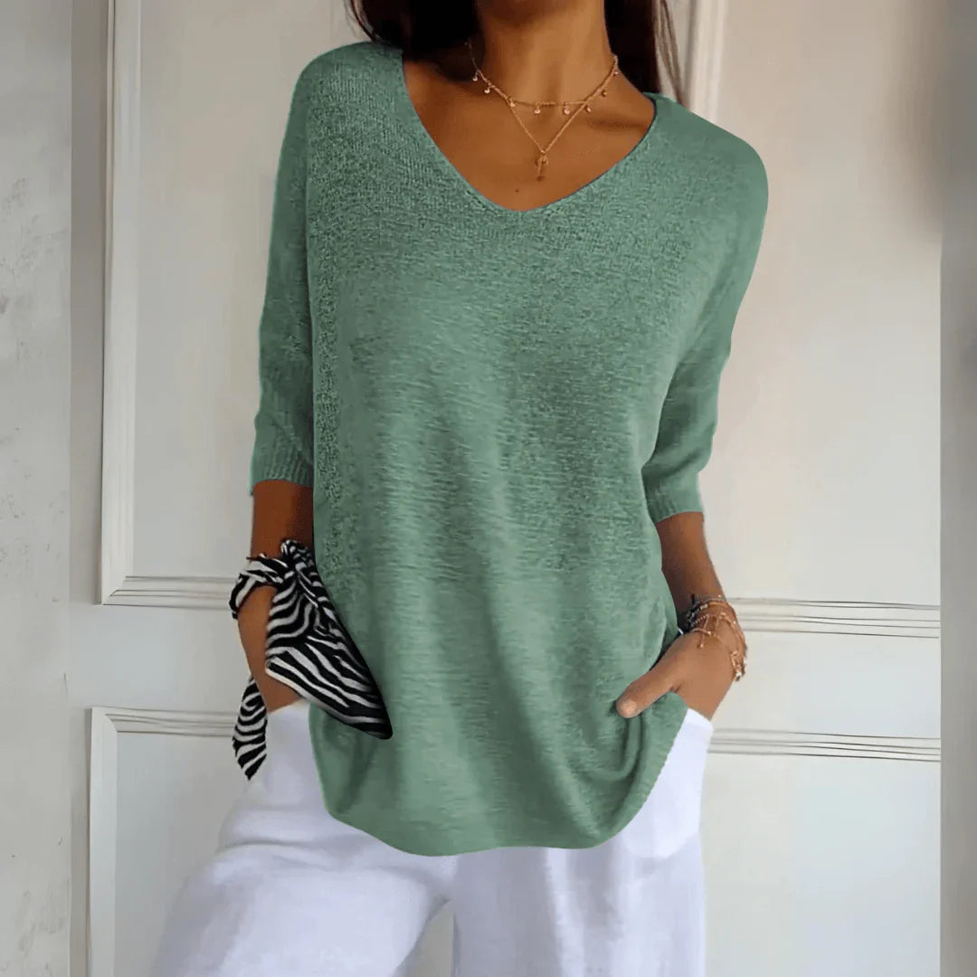 Flavia | Elegant Casual Knitted Shirt