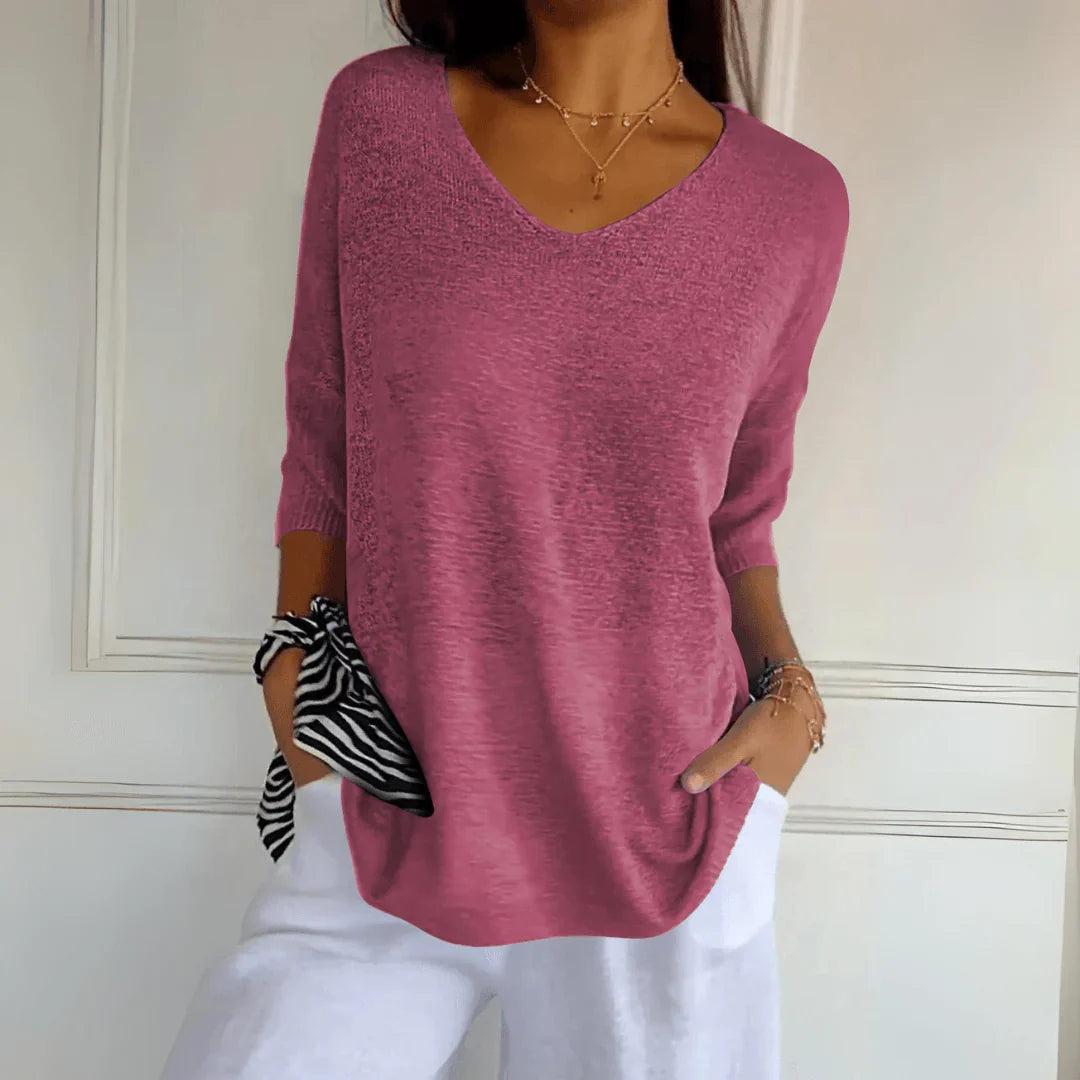 Flavia | Elegant Casual Knitted Shirt