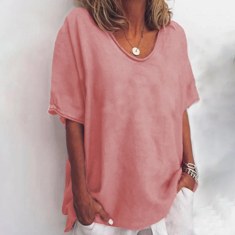 Esme™ | Comfortable Loose-Fit One-Colour Top