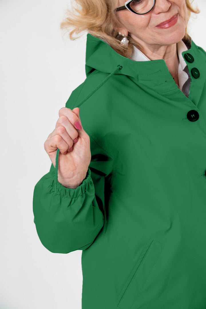 Liriana | Water Resistant Oversized Hooded Windbreaker Rain Jacket