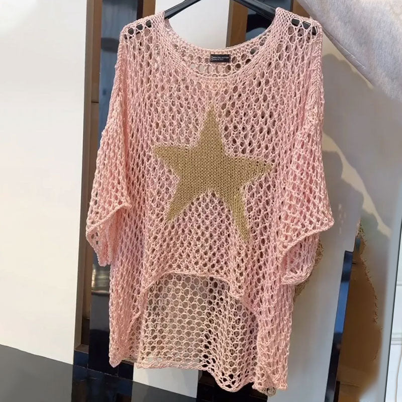 Nolana™ | Elegant Knitted Top With Star