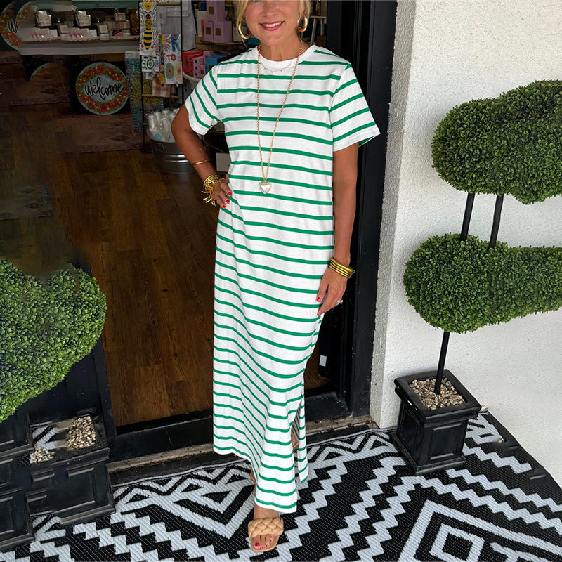 Arianna™ | Casual Striped Maxi Dress