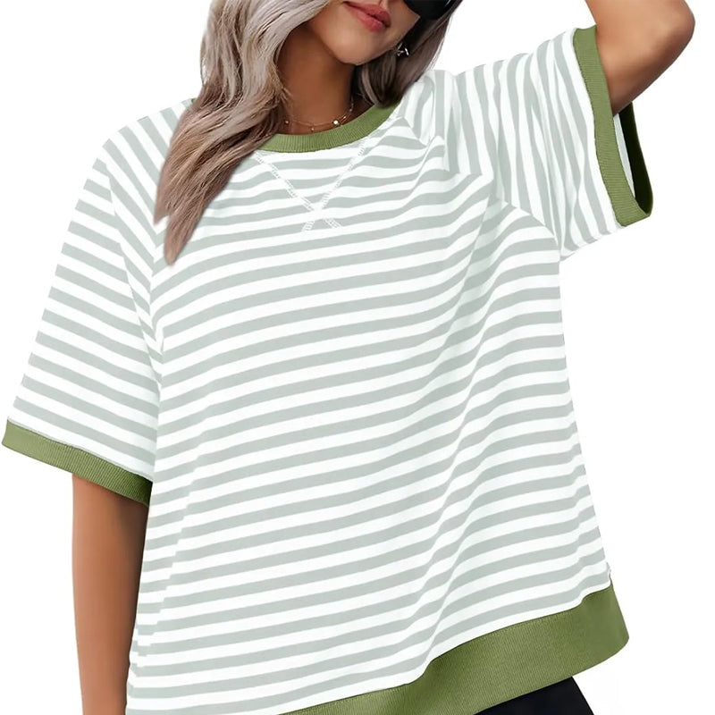 Macey™ | Classic Casual Striped T-Shirt