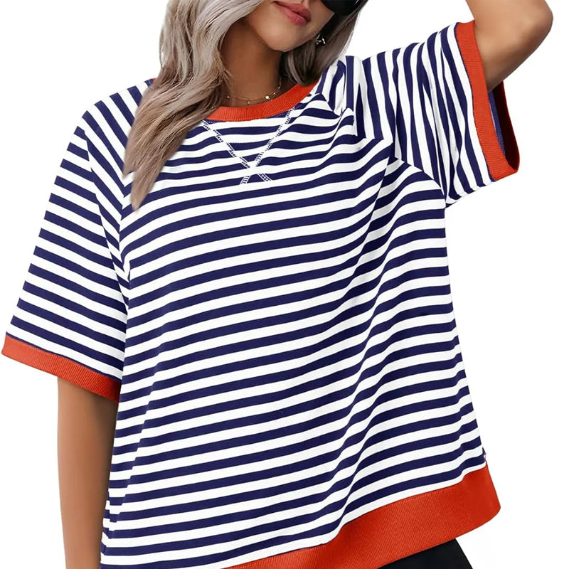 Macey™ | Classic Casual Striped T-Shirt