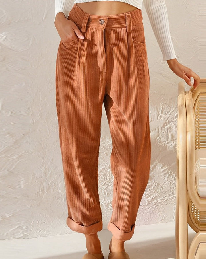 Keira™ | Retro High-Waisted Corduroy Pants